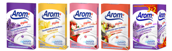 Desodorante inodoro WC Arom 2 uni.