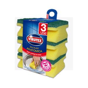 Esponja Acanalada Virutex 3 uni.