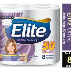 Papel Higienico Elite  50 Mts 8 rollos