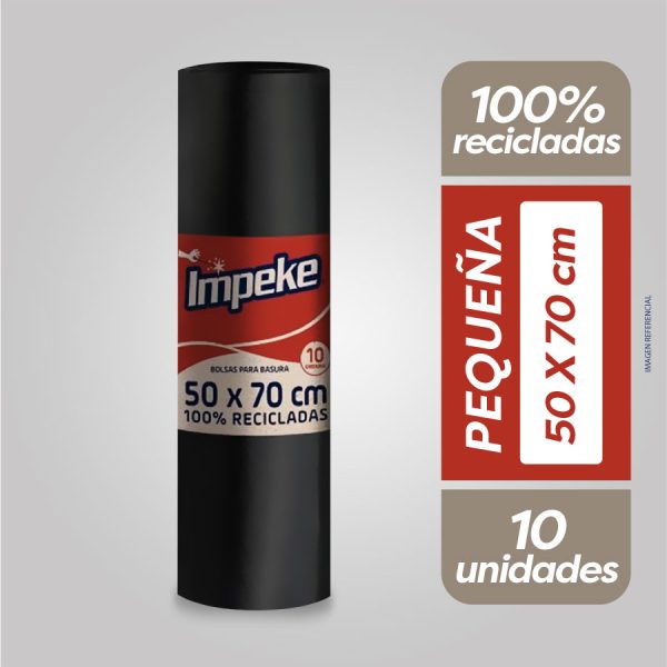 Bolsa Basura Impeke 50x70 10 ud