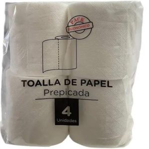 Toalla Papel Secante Prepicada Económica 60 mt  4 ud