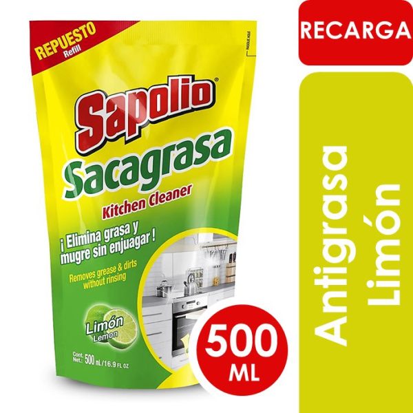 Antigrasa Sapolio recarga 500ml