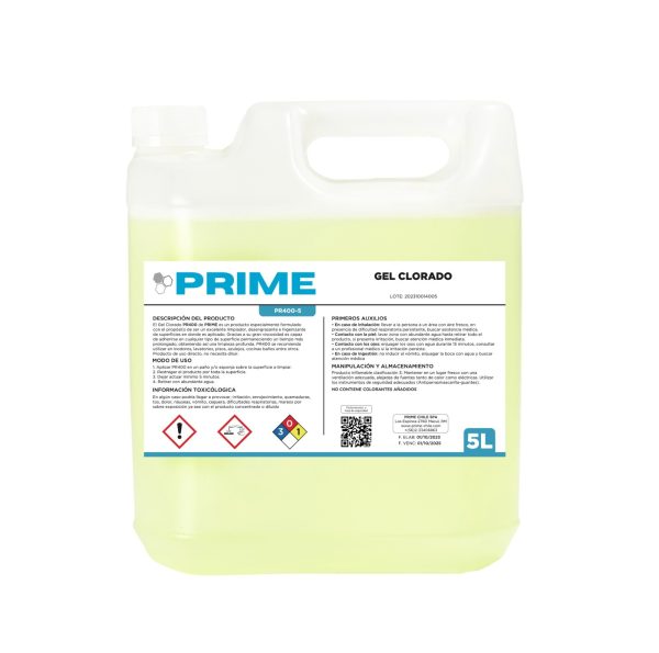 Cloro Gel Industrial Prime 5 Litros
